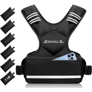 BAGAIL Adjustable Weighted Vest Plate Carrier for Men Women Workouts, CrossFit, Strength Training, Fitness